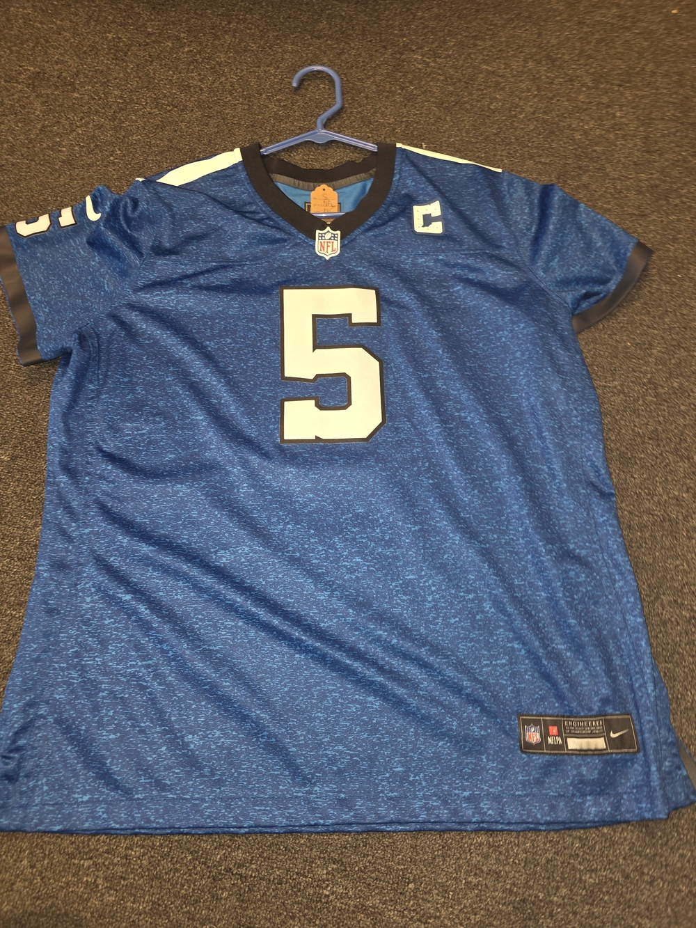 Nike NFL Blue Men's Football Jersey  Anthony Richardson 5 Colts